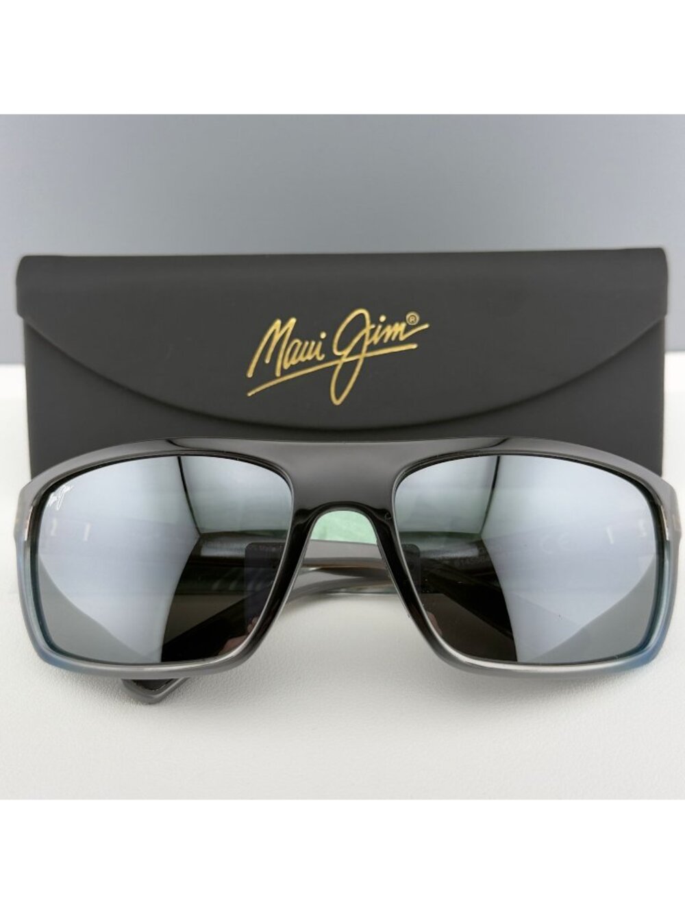 Maui Jim Byron Bay MJ746-03F Sunglasses Black Blue Marlin 62 19 125